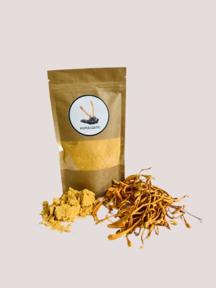 Кордицепс військовий порошок 50 г – натуральний гриб Cordyceps militaris для підтримки імунітету та лібідо